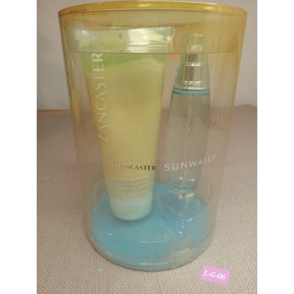 LANCASTER  sunwater sheer wonders 2pcs set 1.FL OZ + BODY MILK 3.4 FL OZ VINTAGE - Picture 1 of 4